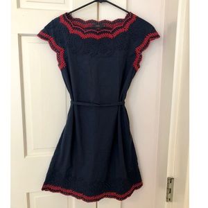 Navy & red sundress